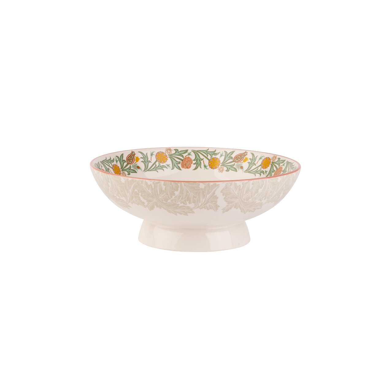 Medium Kitchen Garden Footed Serving Bowl multi-coloured, WILLIAM MORRIS AT HOME