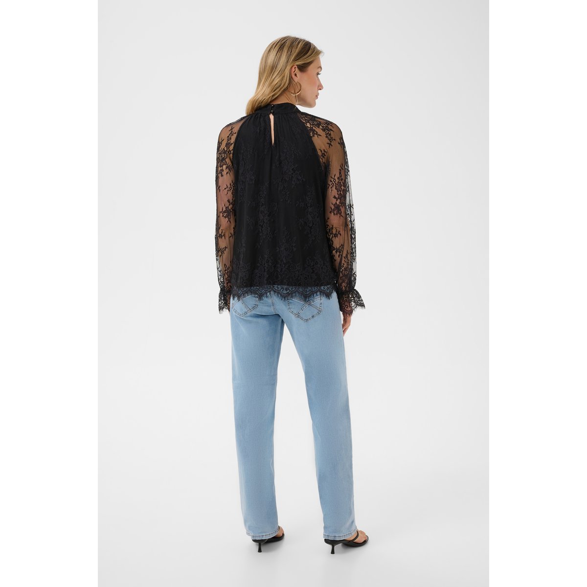 Blouse à manches longues noir pitch black, CREAM