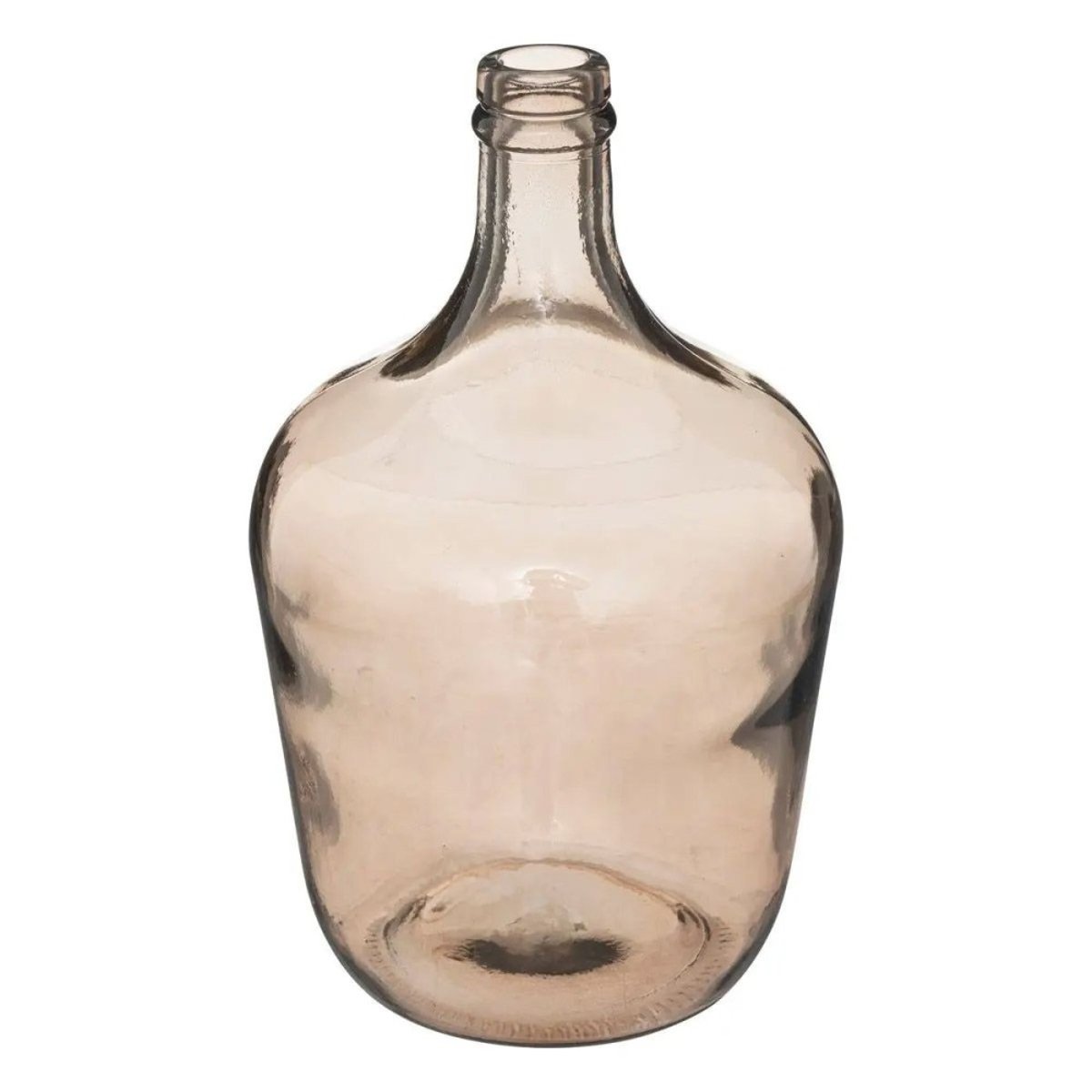 Dame Jeanne verre recyclé fumé H30 beige, ATMOSPHERA