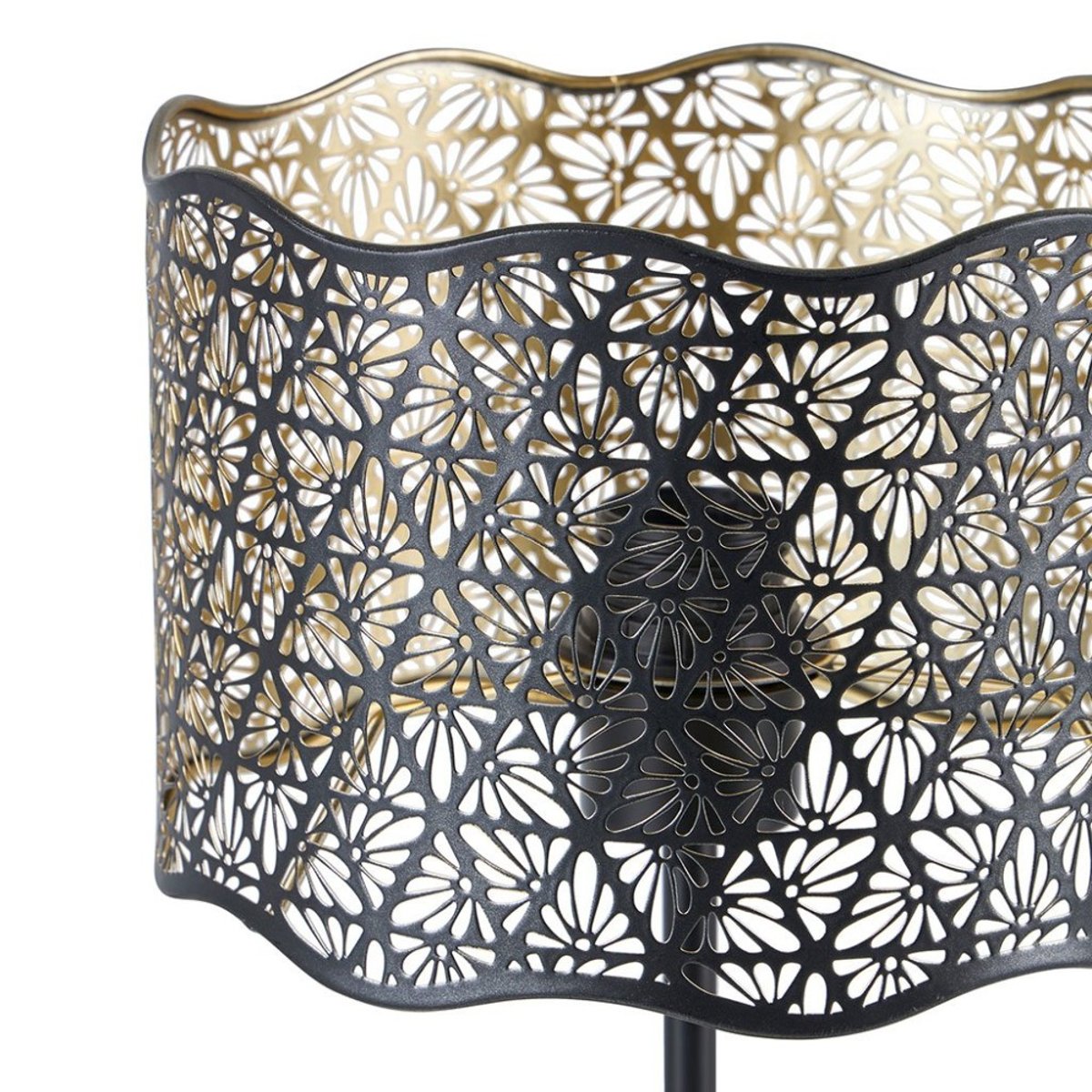 Lampe en métal noir, DECORATIE