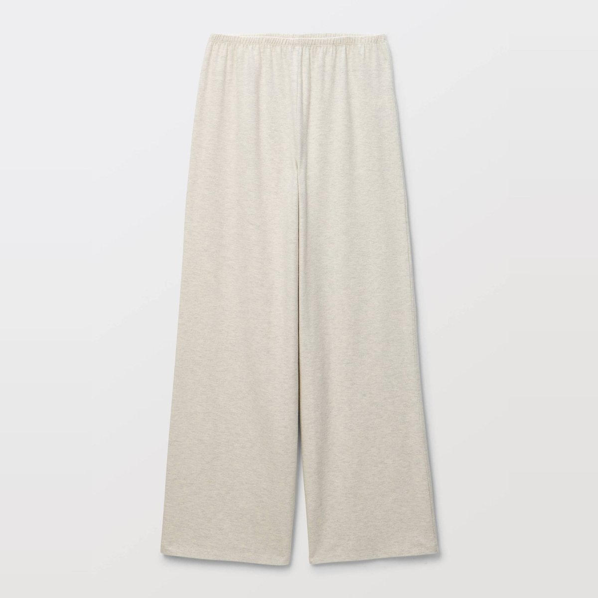 Pantalon uni en coton et modal anthracite, MONOPRIX