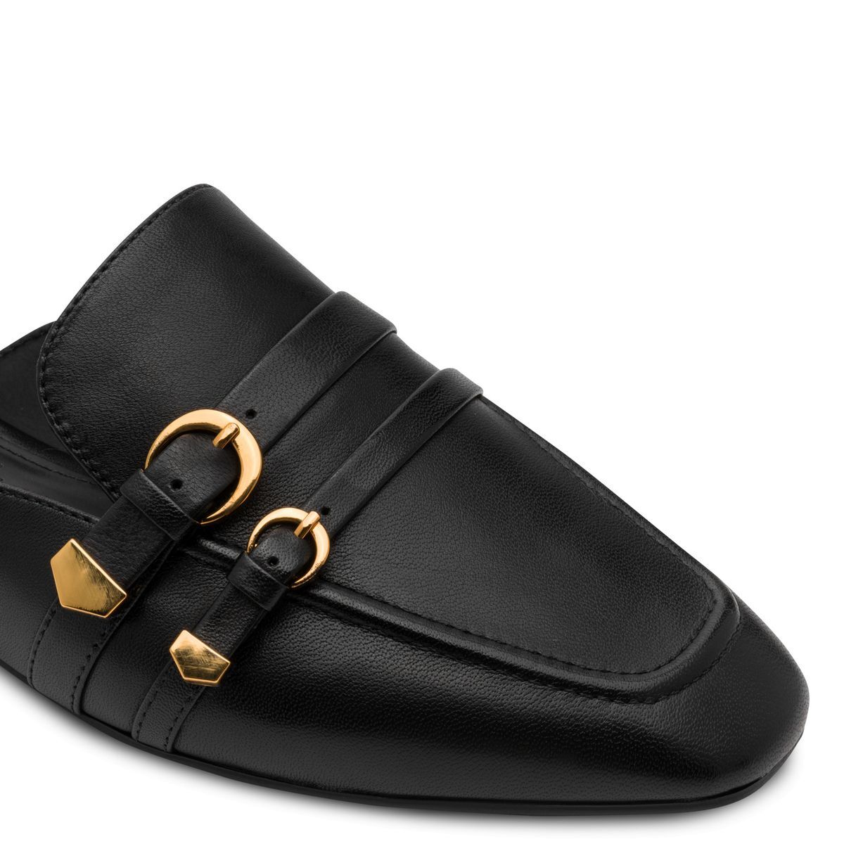 Mule en cuir noir cuir, TAMARIS