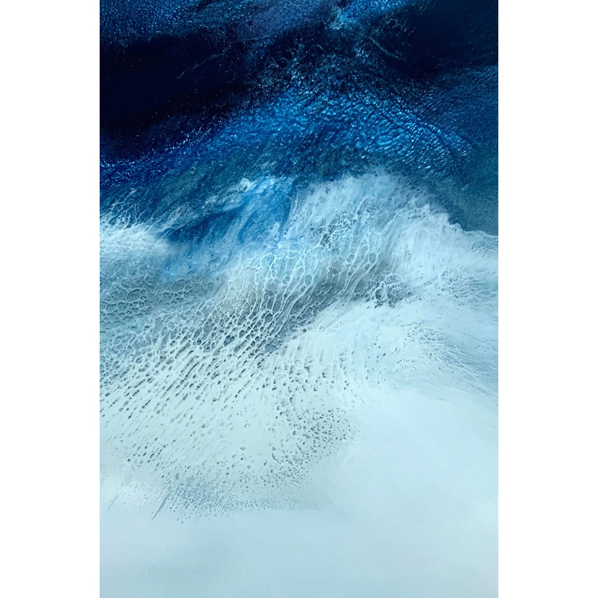Tableau bleu rivage tableau alu dibond, HEXOA