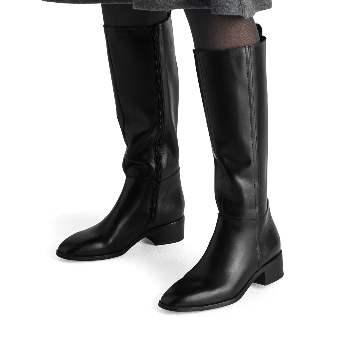Bottes en cuir noir cuir, TAMARIS