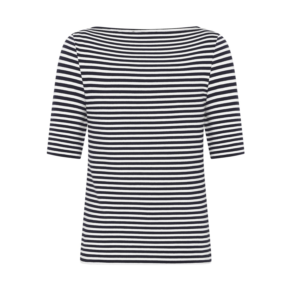 T-shirt basique à encolure bateau cream/dark blue, ZERO