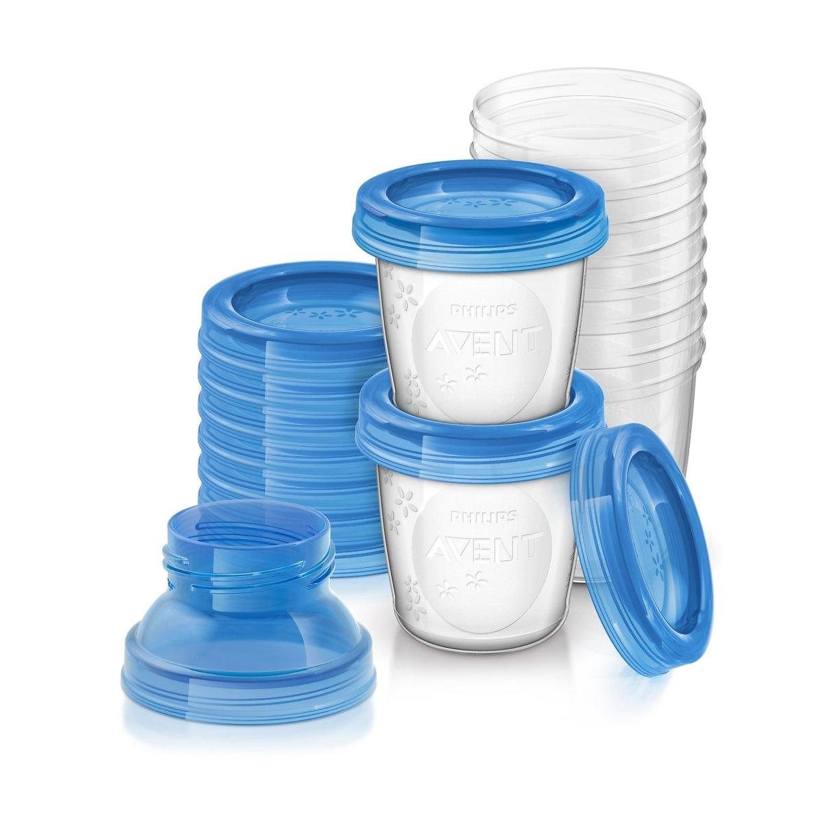 Pots de conservation lot de 10 transparent, PHILIPS AVENT