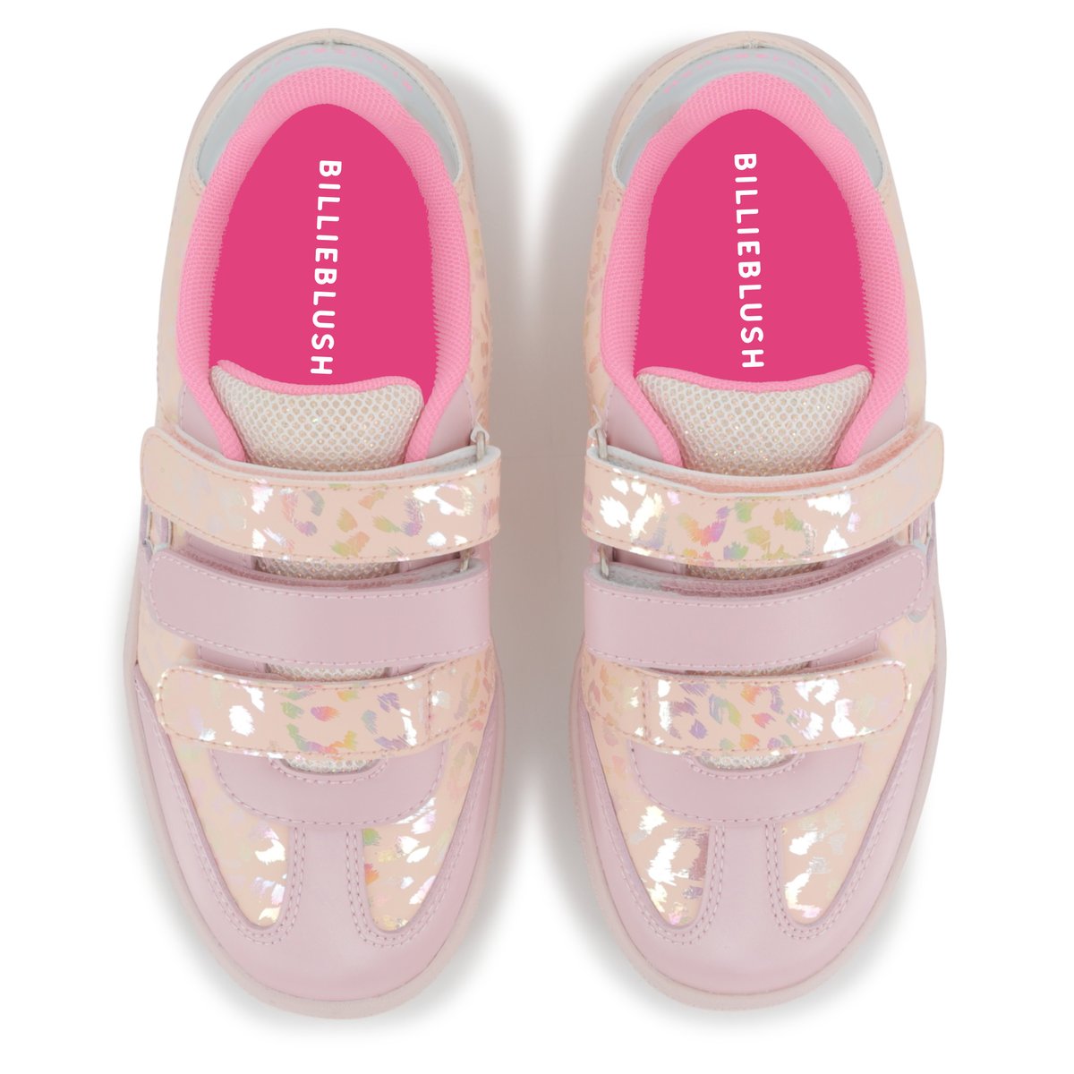 Baskets basses à scratch rose poudre, BILLIEBLUSH