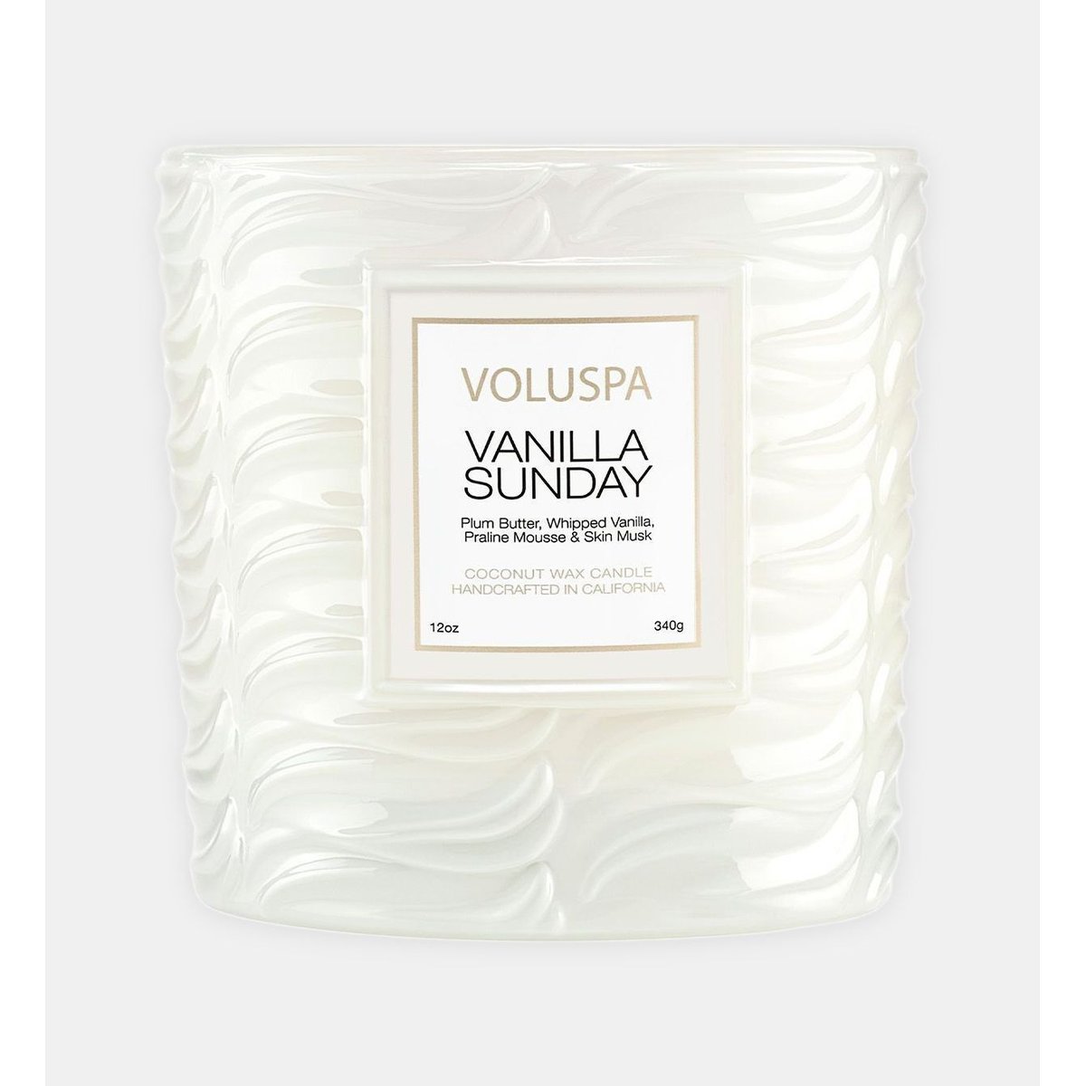 Vanilla sunday - bougie parfumée - modèle classique caramel, VOLUSPA