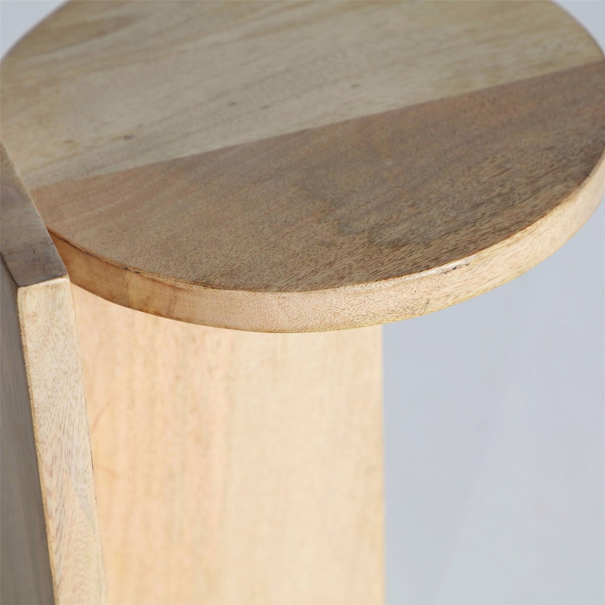 Table d'appoint en bois de manguier bois naturel clair, RECOLLECTION