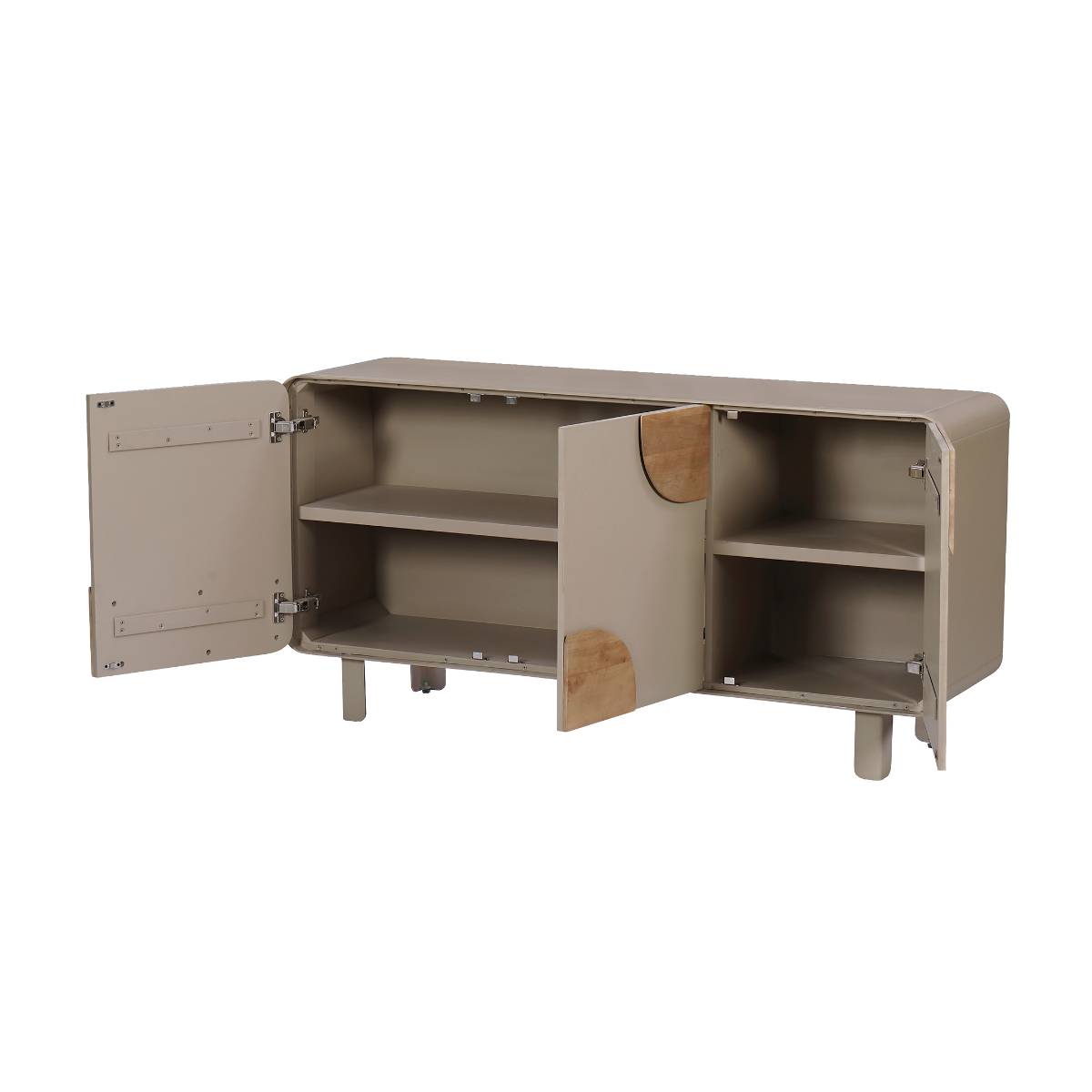 Buffet en bois de manguier KEZIA gris, MADE IN MEUBLES