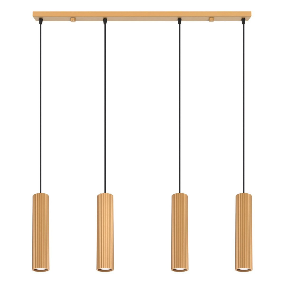 Suspension Aluminium Doré GU10 4 Karbon doré, EDEN