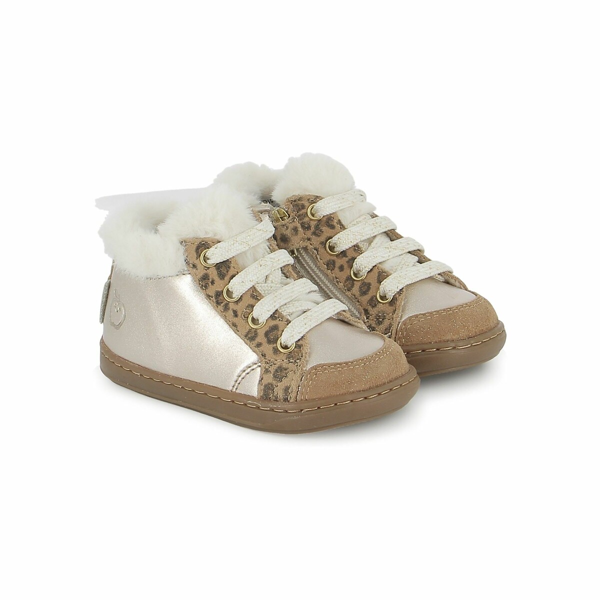 Baskets Bouba Zip Hair doré, SHOO POM