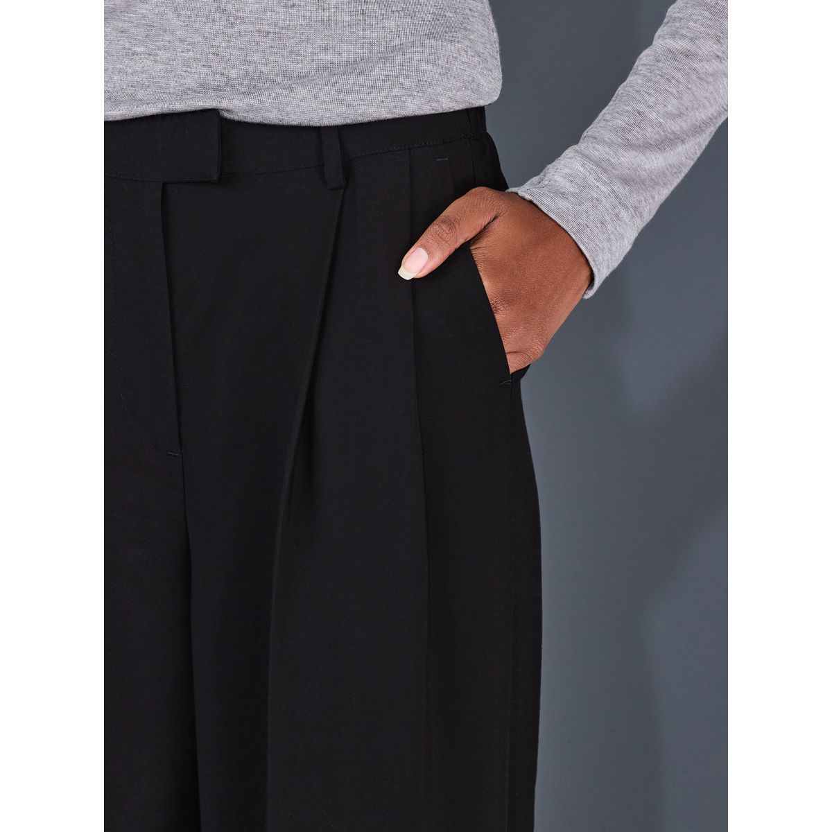 Pantalon large noir, NEXT