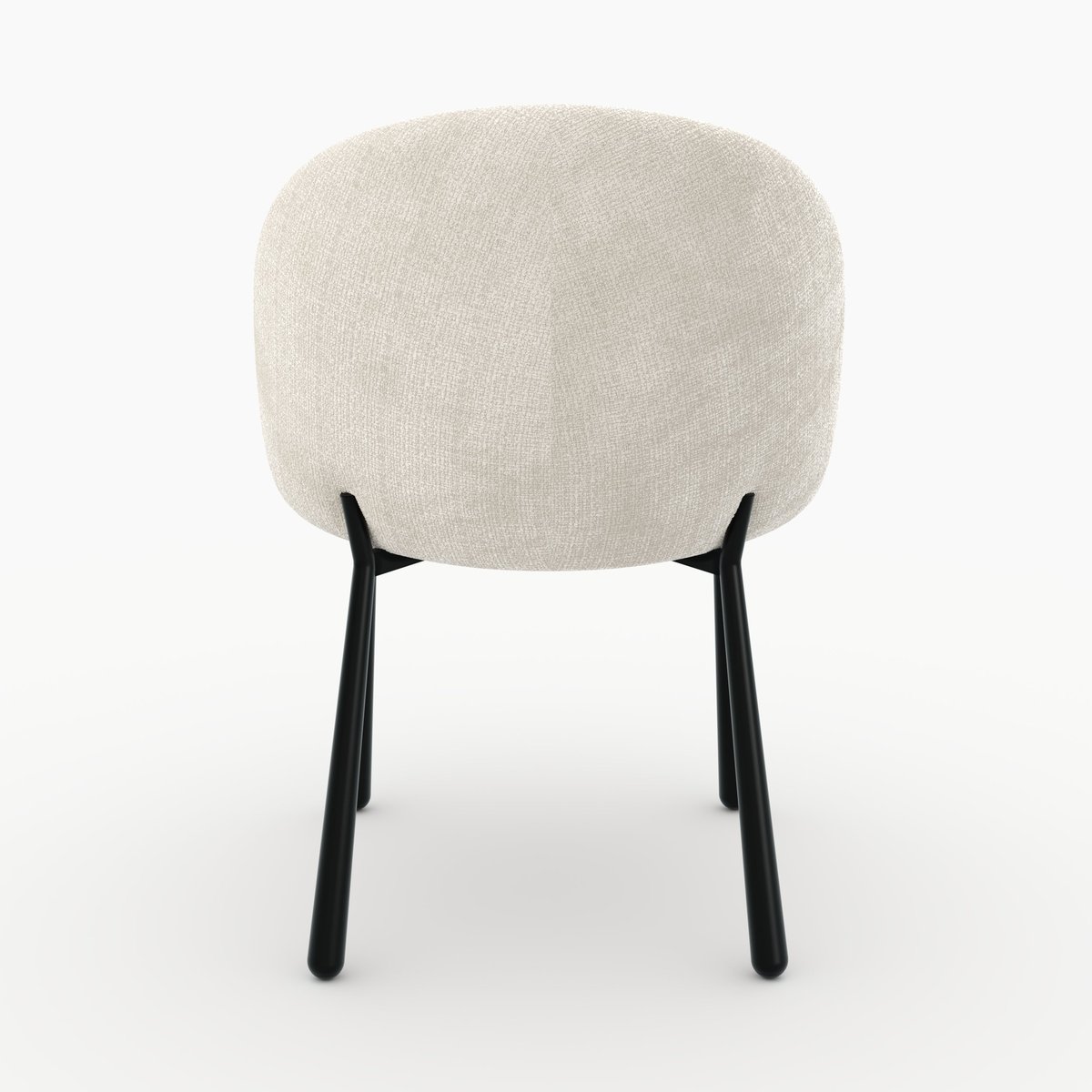 chaises Pulpy en velours chenillé - PULPY ecru, MAISON PAVANE