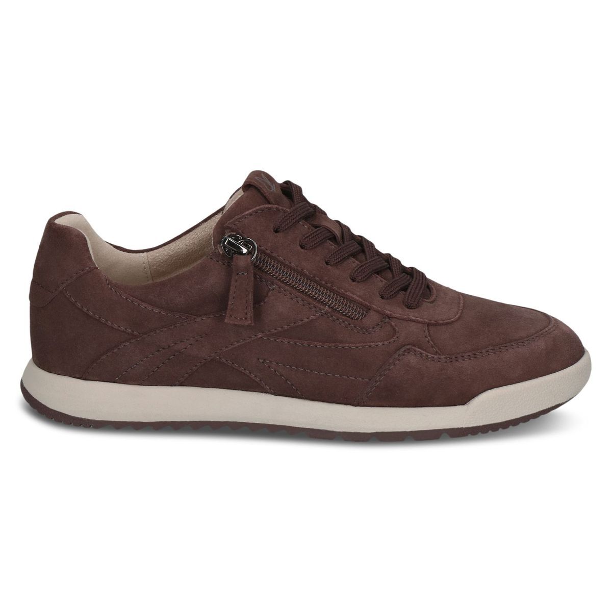 Basket en cuir marron acajou, CAPRICE