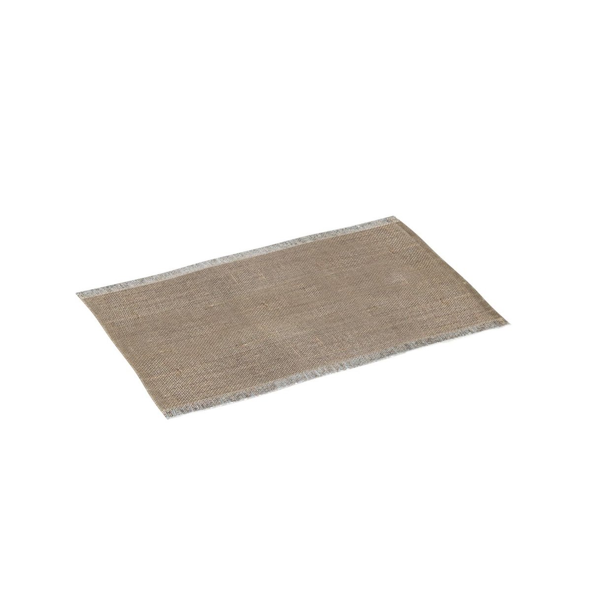 Lot de 6 sets de table à franges beige, TOILINUX
