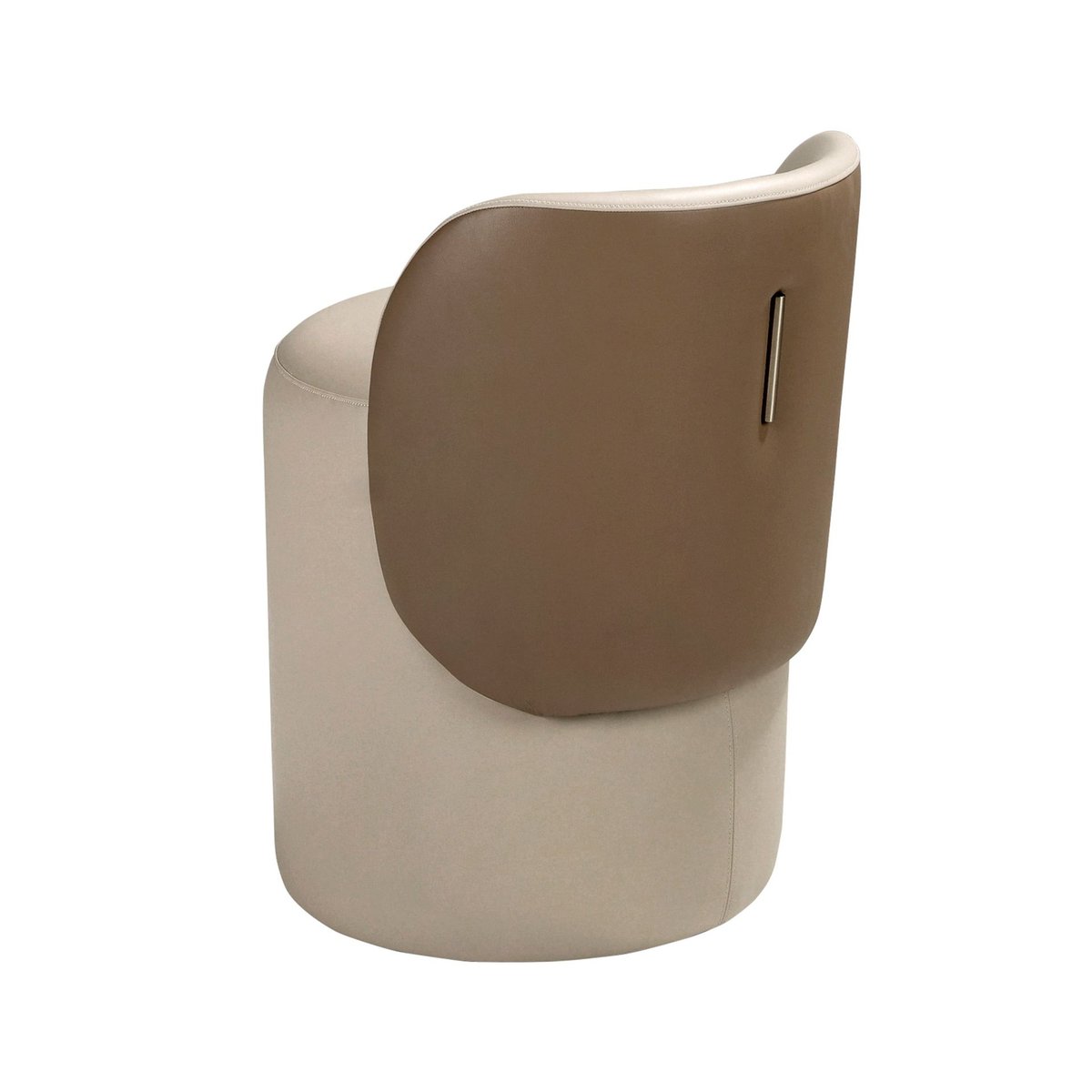 Puff en simili cuir mink | marron, ANGEL CERDA