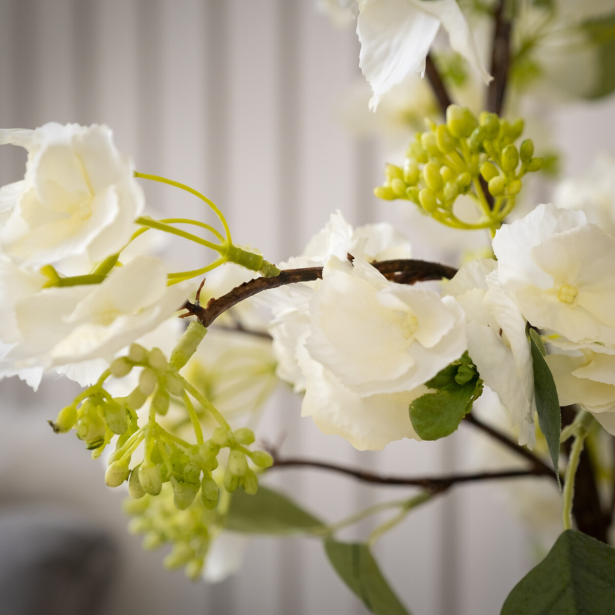94cm Pack of 3 Artificial Eucalyptus Blossom Spray white/green, SO'HOME
