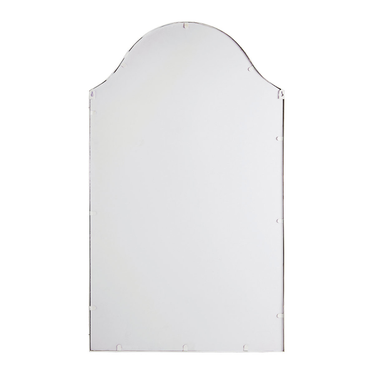 Miroir Apolline en métal blanchi blanc antique, MATHILDE M