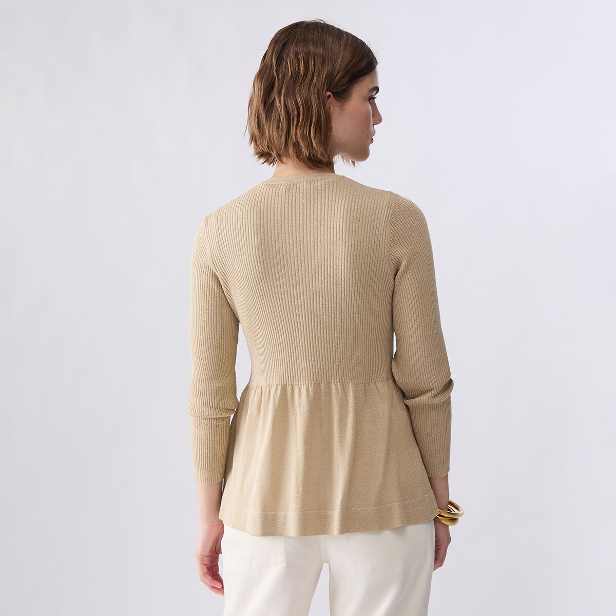 Pull en lamé beige, LIU JO