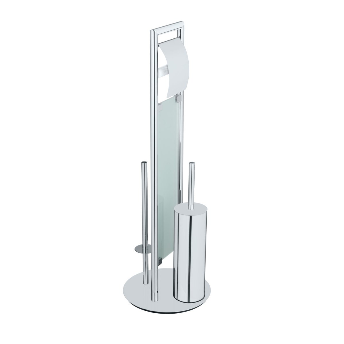 Serviteur WC 3en1 SULMONA argent brillant, WENKO
