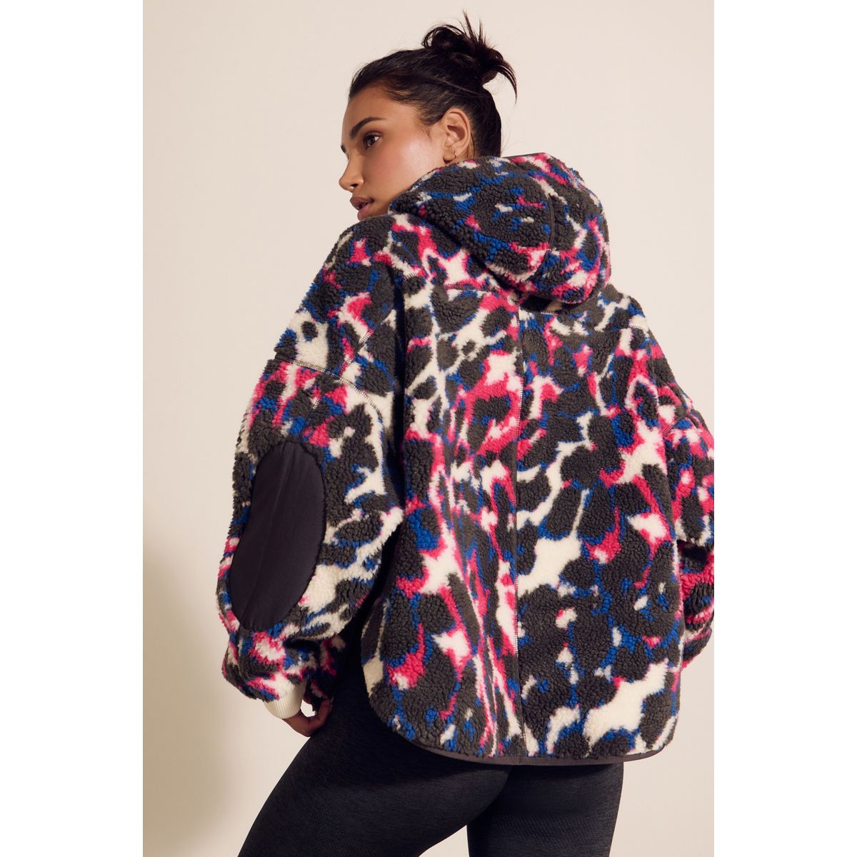 Veste à capuche en polaire imprimé, NEXT