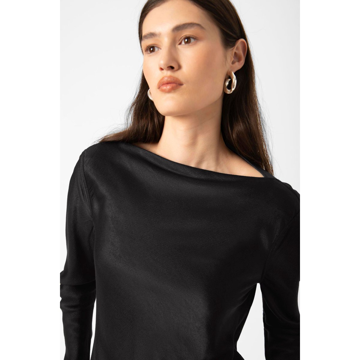Blouse à manches longues noir black, SOAKED IN LUXURY