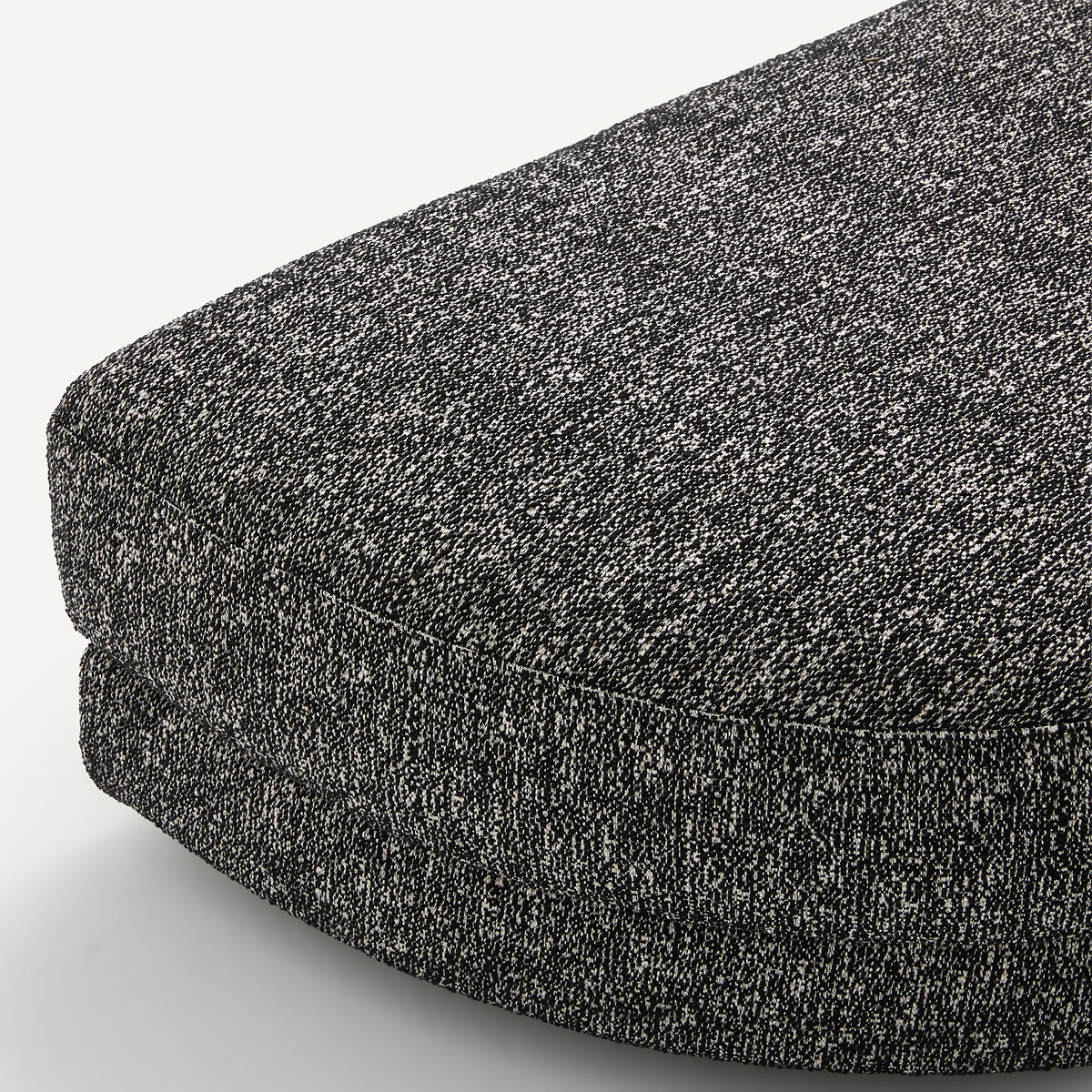 Repose-pieds modulable en bouclette, TIBERIO noir, AM.PM