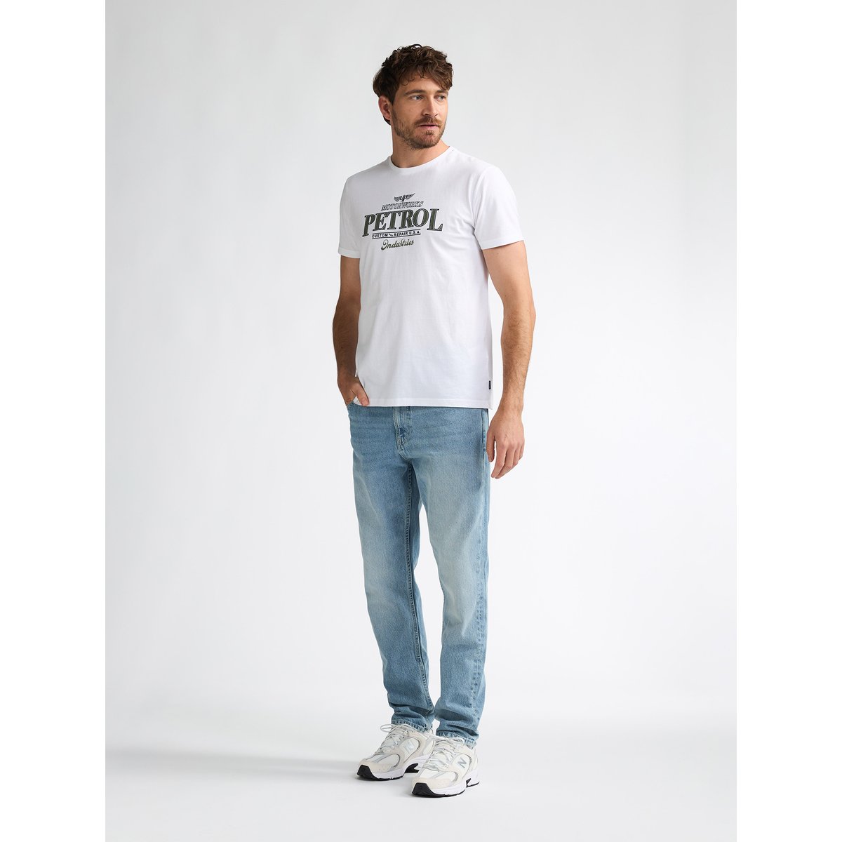 Jean denim tapered timber escorpión light stone, PETROL INDUSTRIES