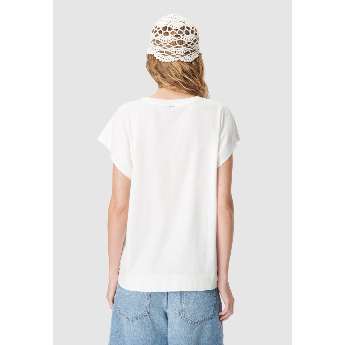 Tee-shirt à message visuel piments blanc cassé, IKKS