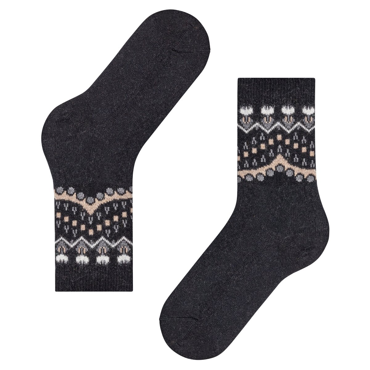 Chaussettes Cosy Wool Special Edition noir basique, FALKE