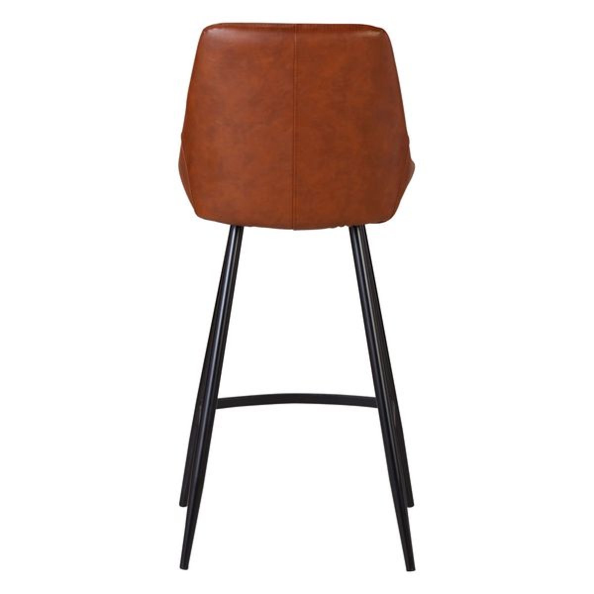 Chaise snack en PU marron marron foncé, ZAGO