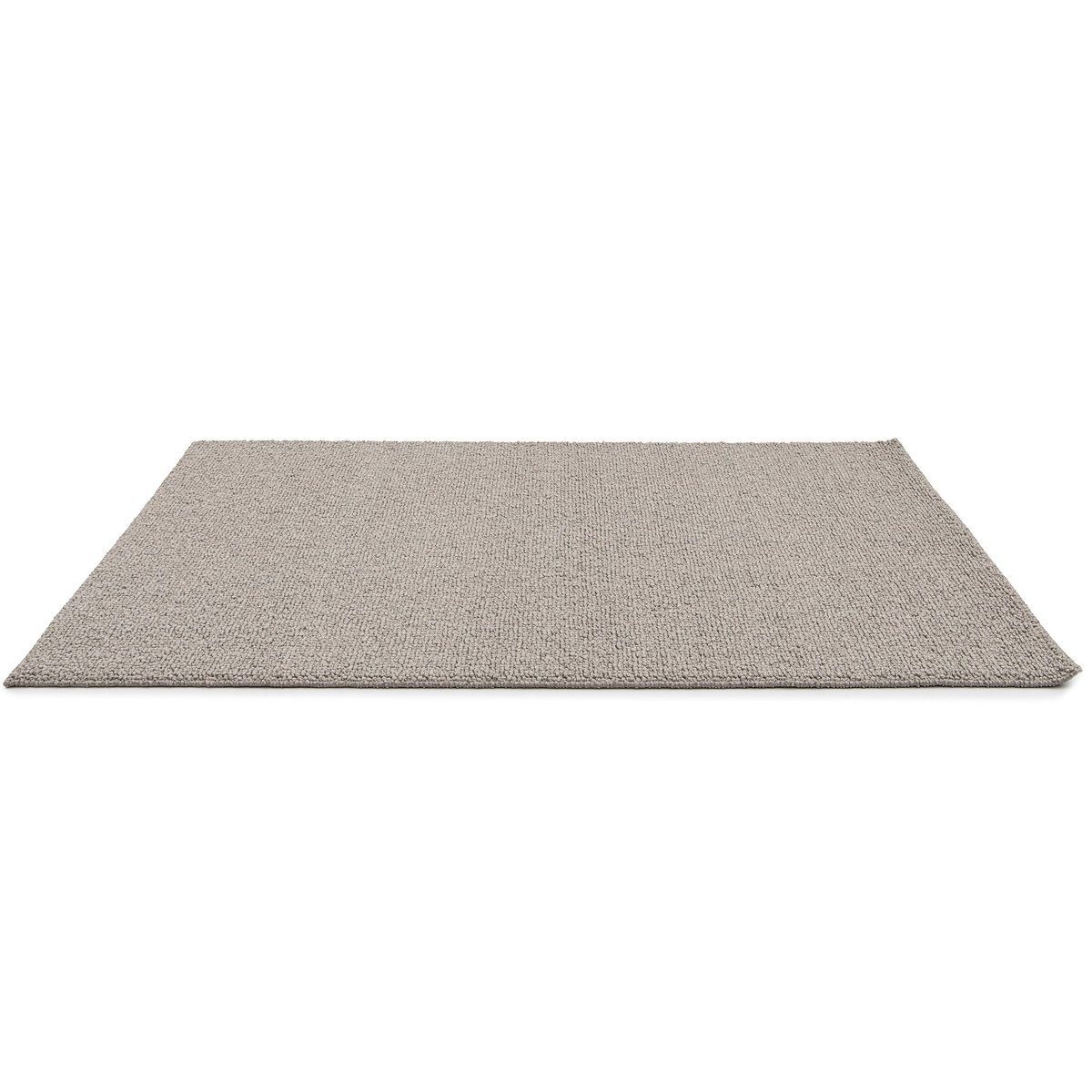 Tapis uni bouclé SOUFFLOT gris minéral, AFK LIVING