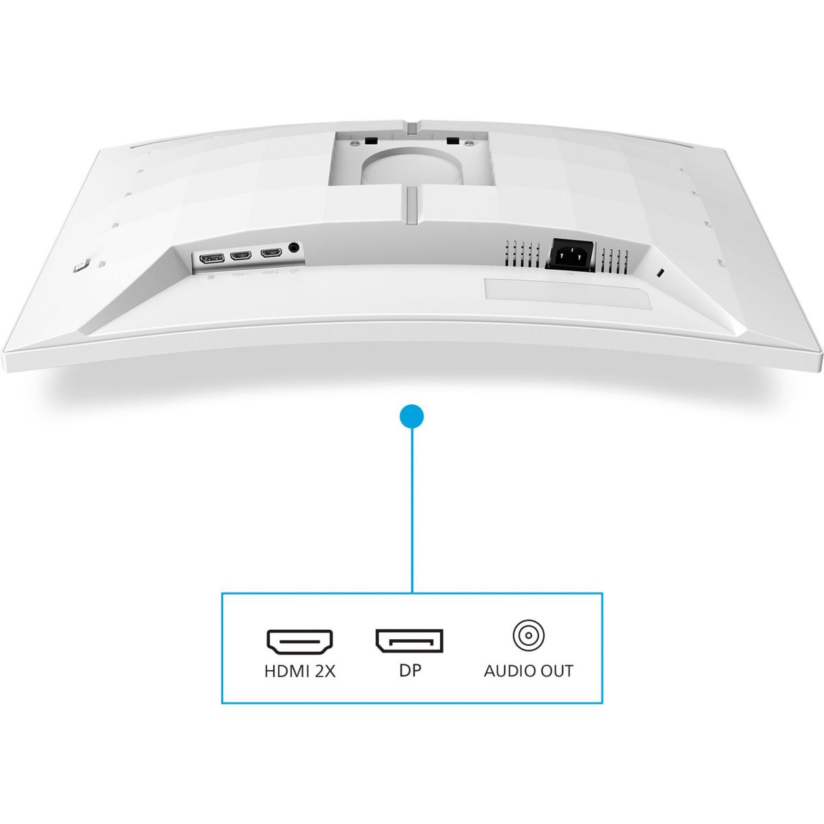 Ecran PC Gamer Evnia 27M2C5501 27" Incurvé QHD 180Hz Fast VA HDR10 Ambiglow couleur unique, PHILIPS