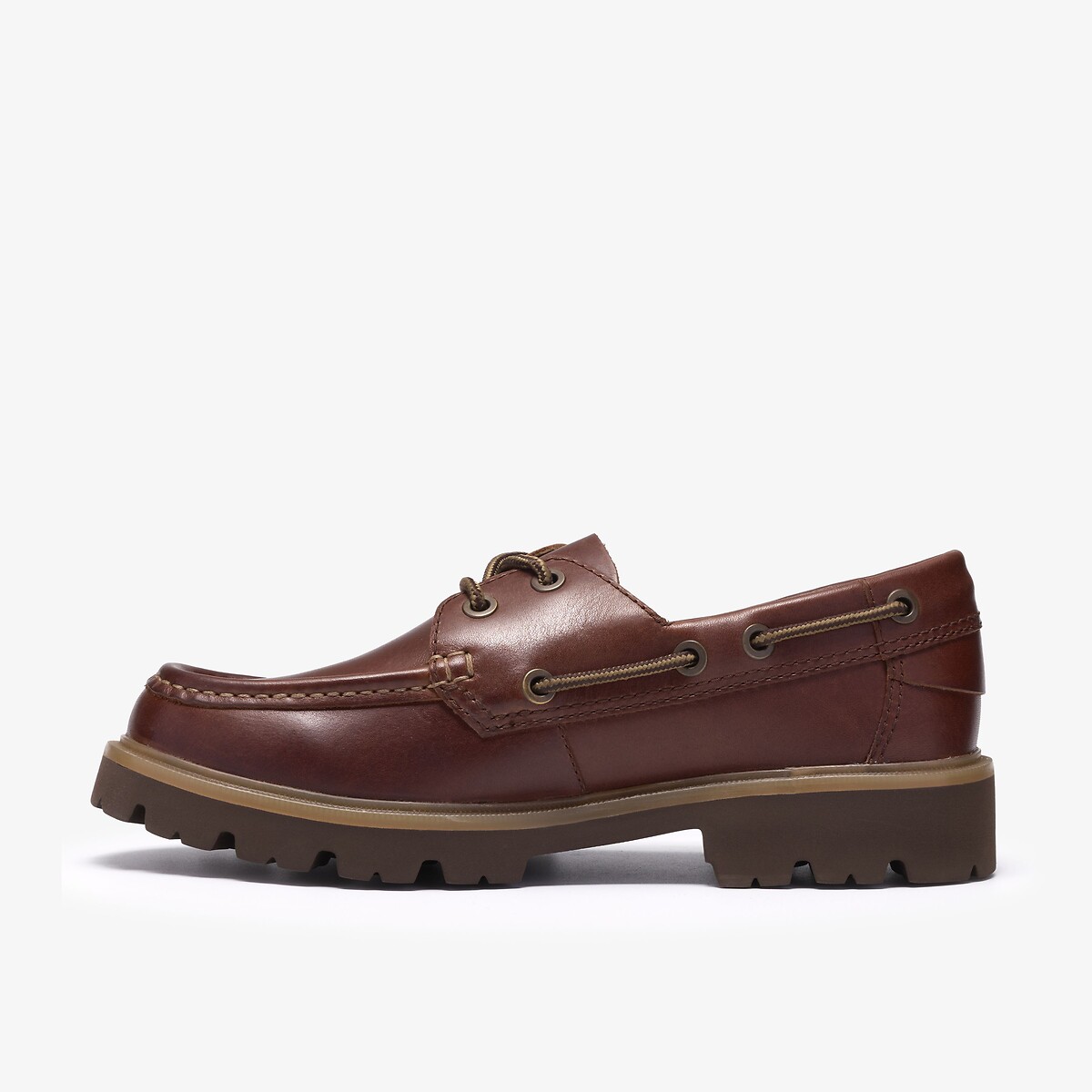 Leren bootschoenen Cleyhill Boat kastanje, CLARKS