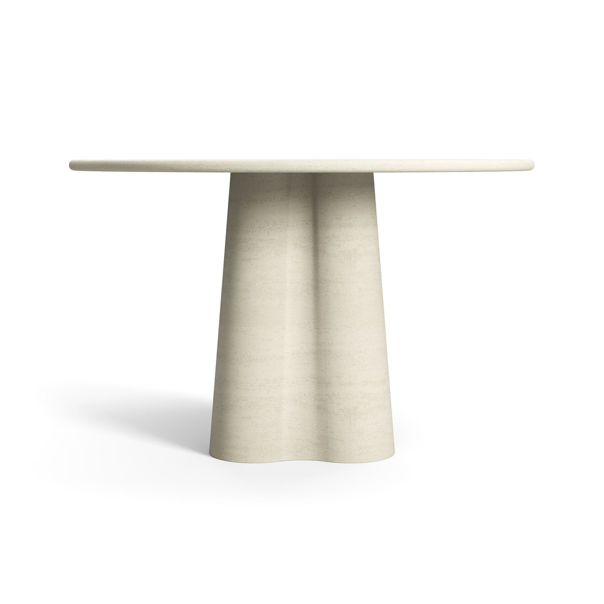 Table à manger micro ciment en micro ciment IRIS crème, SIA HOME
