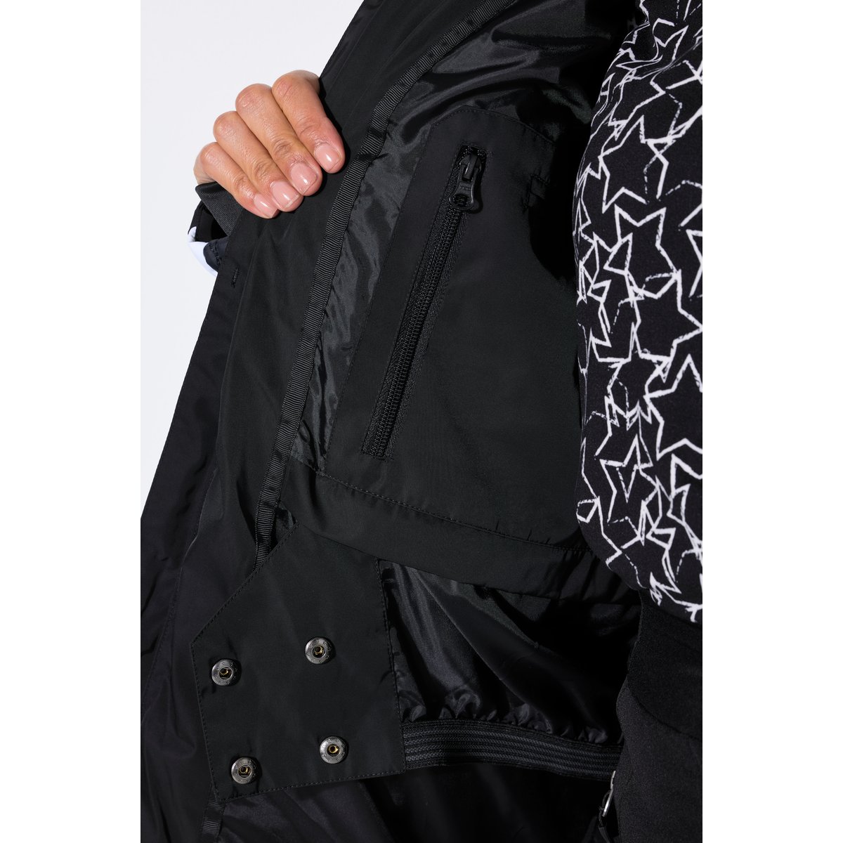 Veste de ski déperlante noir, ULLA POPKEN