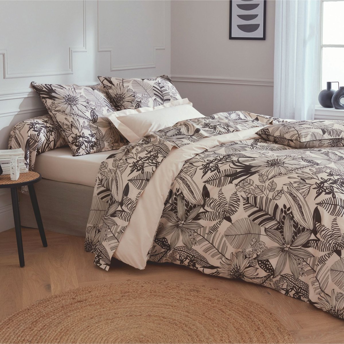 Parure de lit Alba beige, TRADILINGE