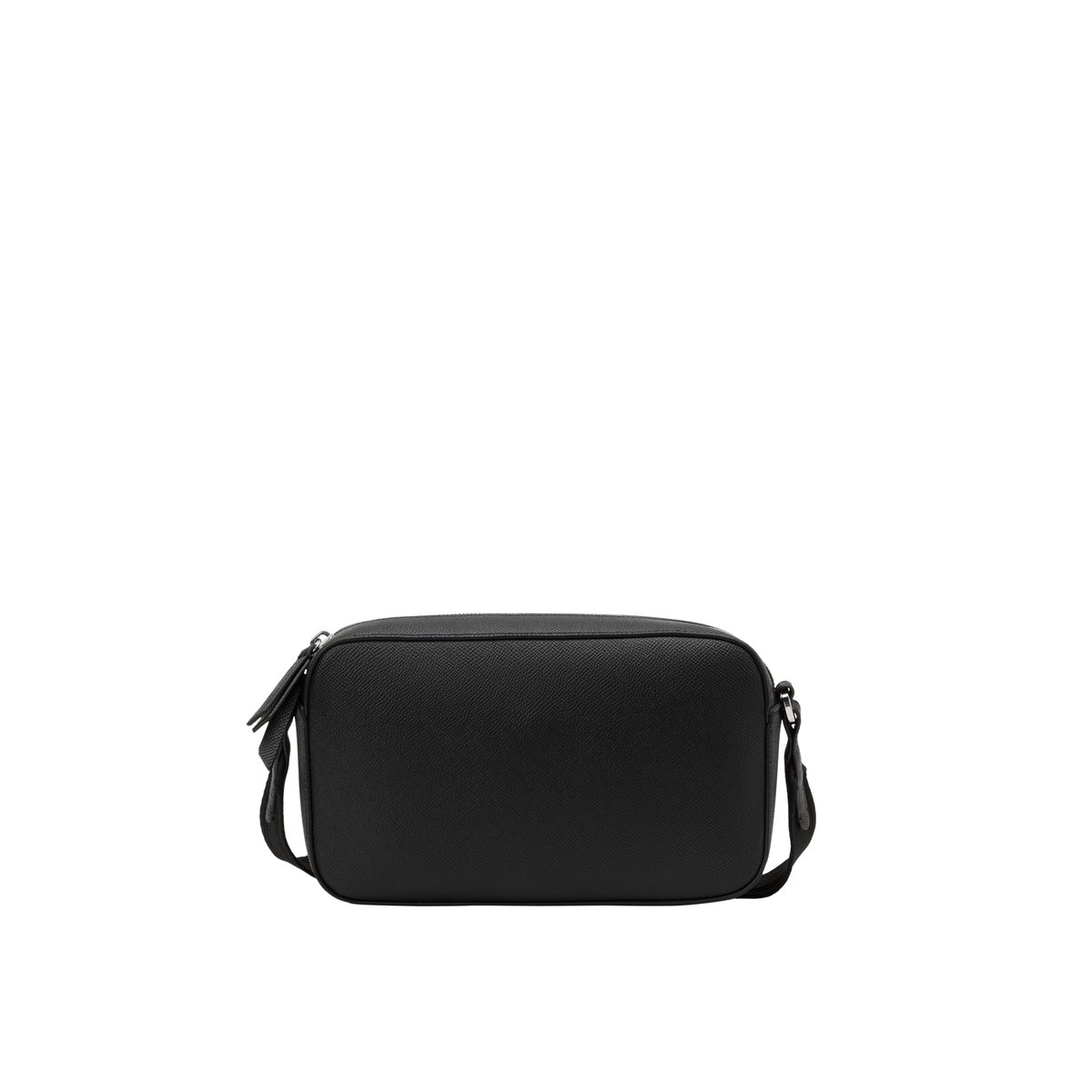 Sac à bandoulière modèle Villar small fabriqué à partir d'un substitut de cuir en polyester recyclé noir, MARC O'POLO