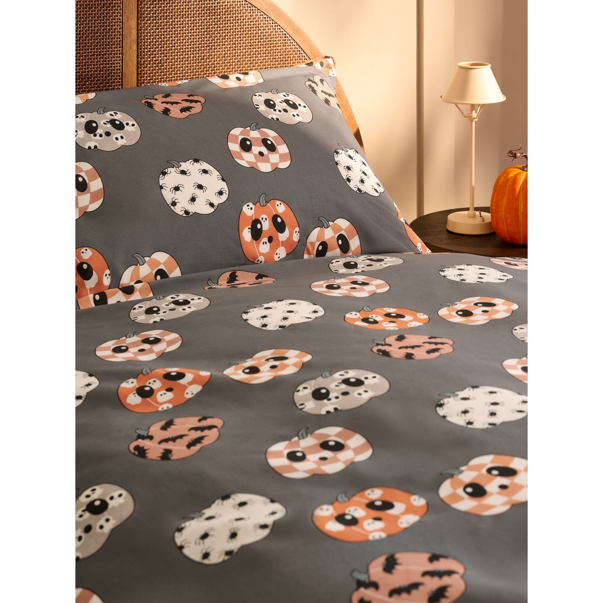 Parure housse de couette et taie d'oreiller halloween, NEXT