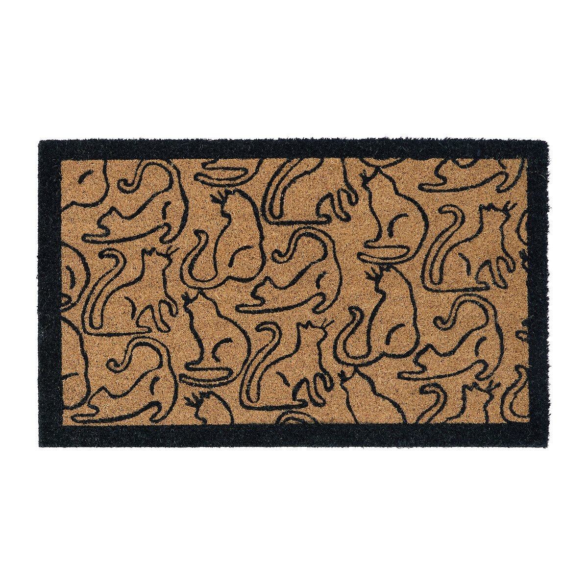 Outline Cats Coir Doormat beige, MY MAT