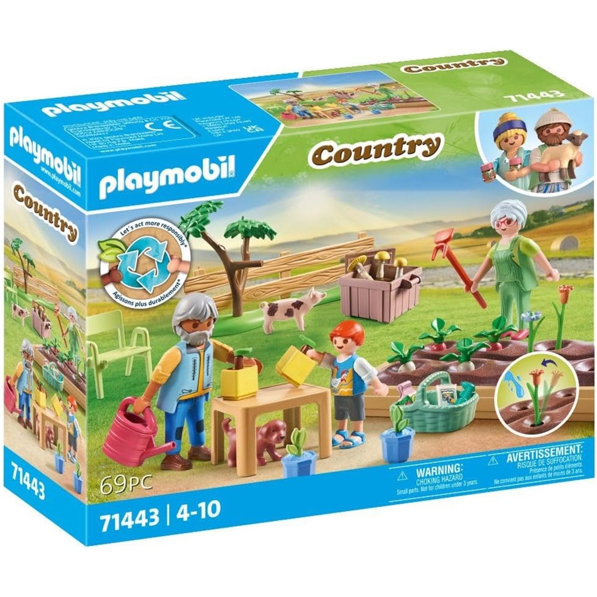 Grands-Parents et potager multicolore, PLAYMOBIL