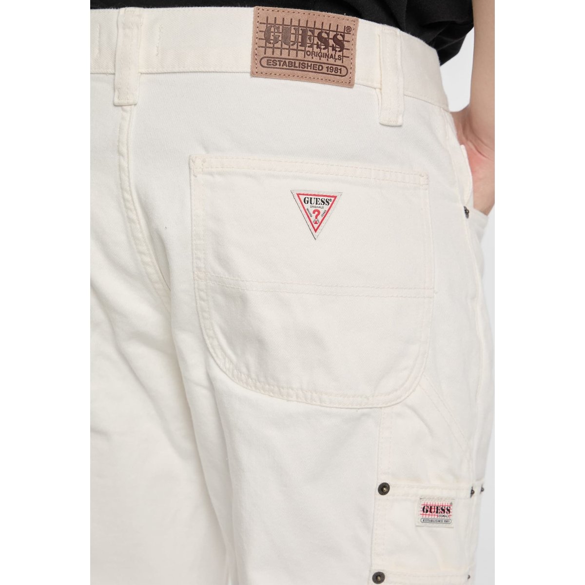 Pantalon Carpenter blanc, GUESS