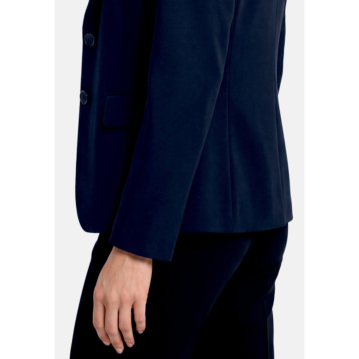 Blazer classique à poches navy blue, BETTY & CO