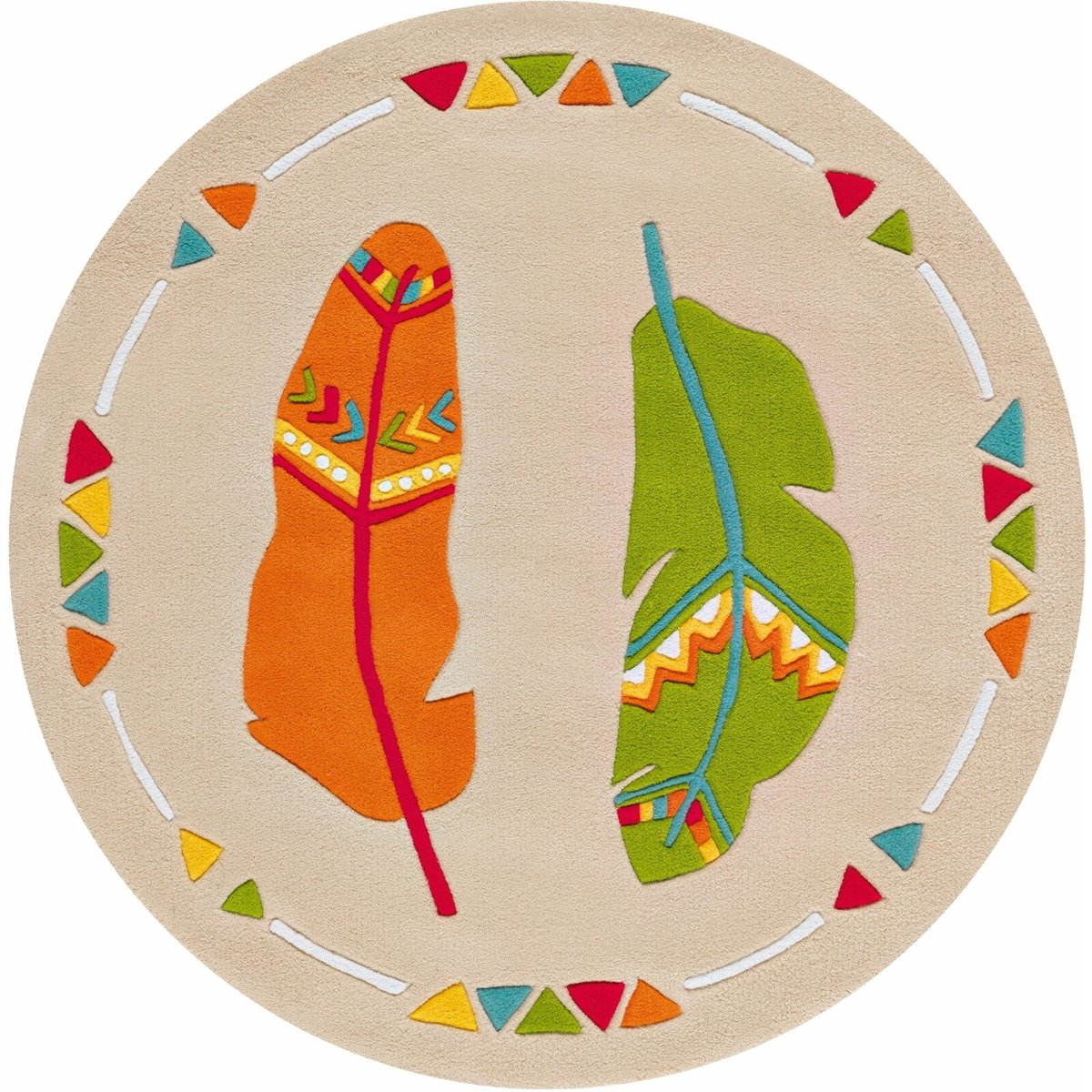 Tapis rond Tufté à la main, Spirit Glowy multicolore, ARTE ESPINA