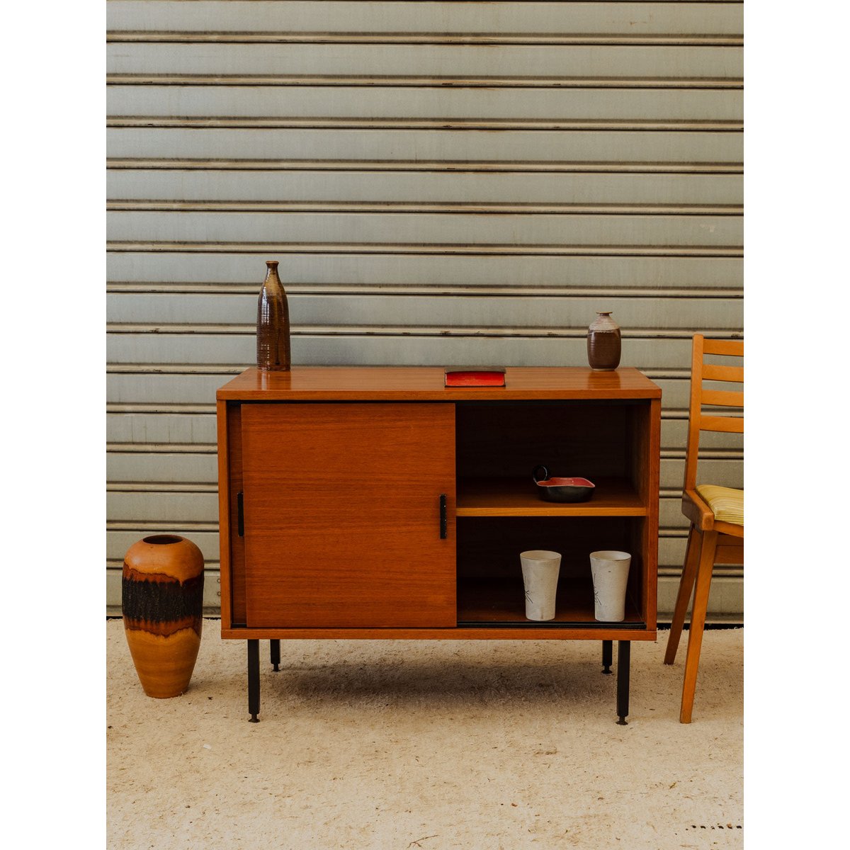 Buffet en bois Gustave N°1652 - Bon état bois foncé, DEBONGOUT
