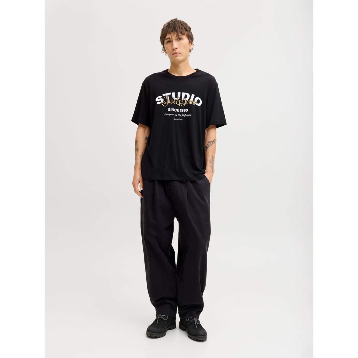 T-Shirt black 1, JACK & JONES