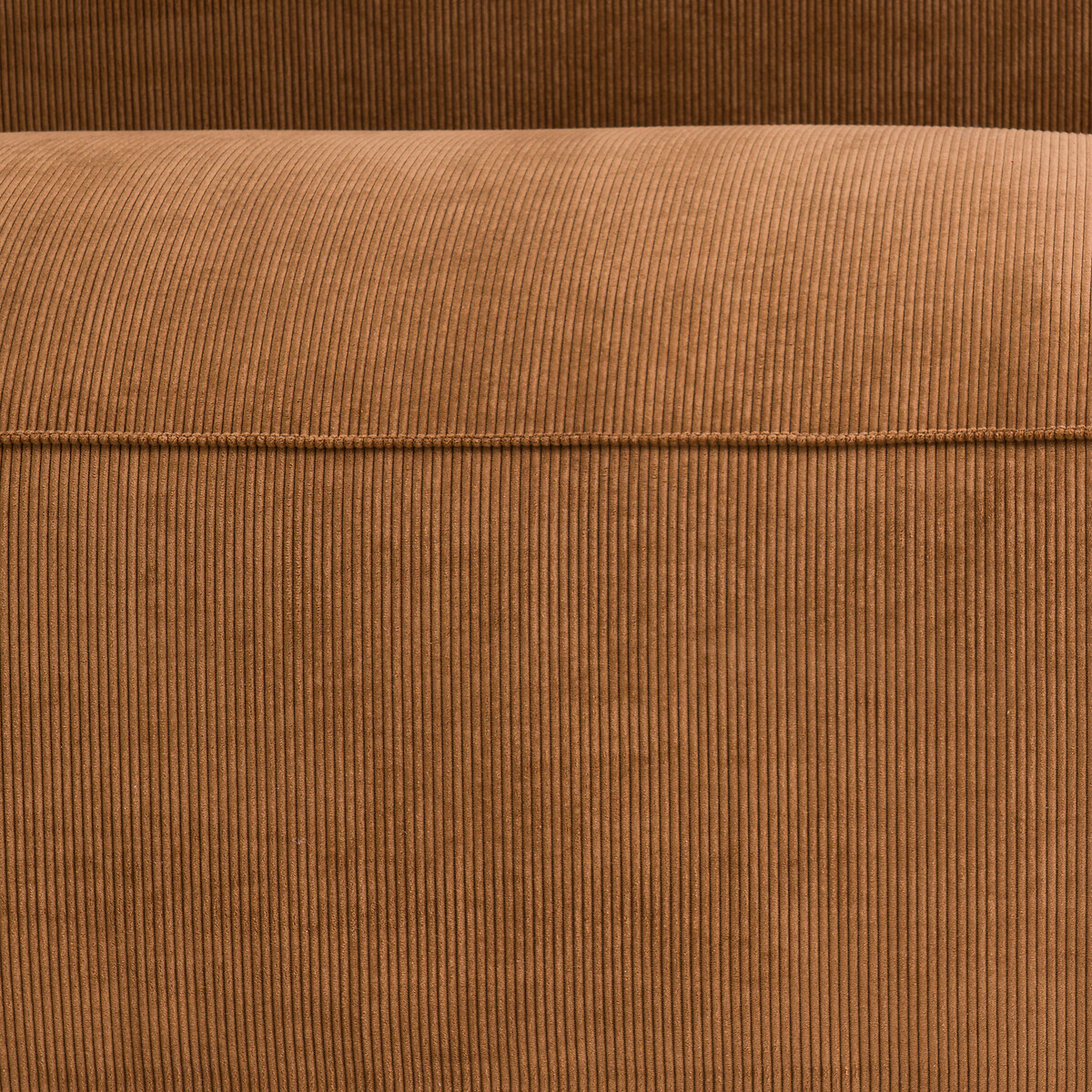 Elément banquette pour canapé modulable, 2 places, en velours fines côtes, SEVEN noisette, LA REDOUTE INTERIEURS