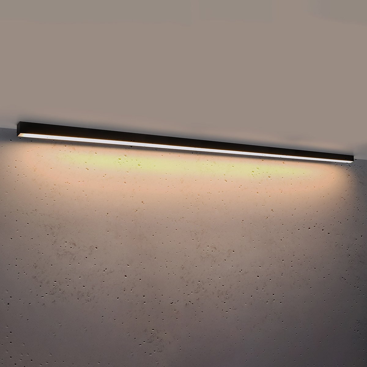 Plafonnier Aluminium Noir LED 1 Pinne noir, EDEN