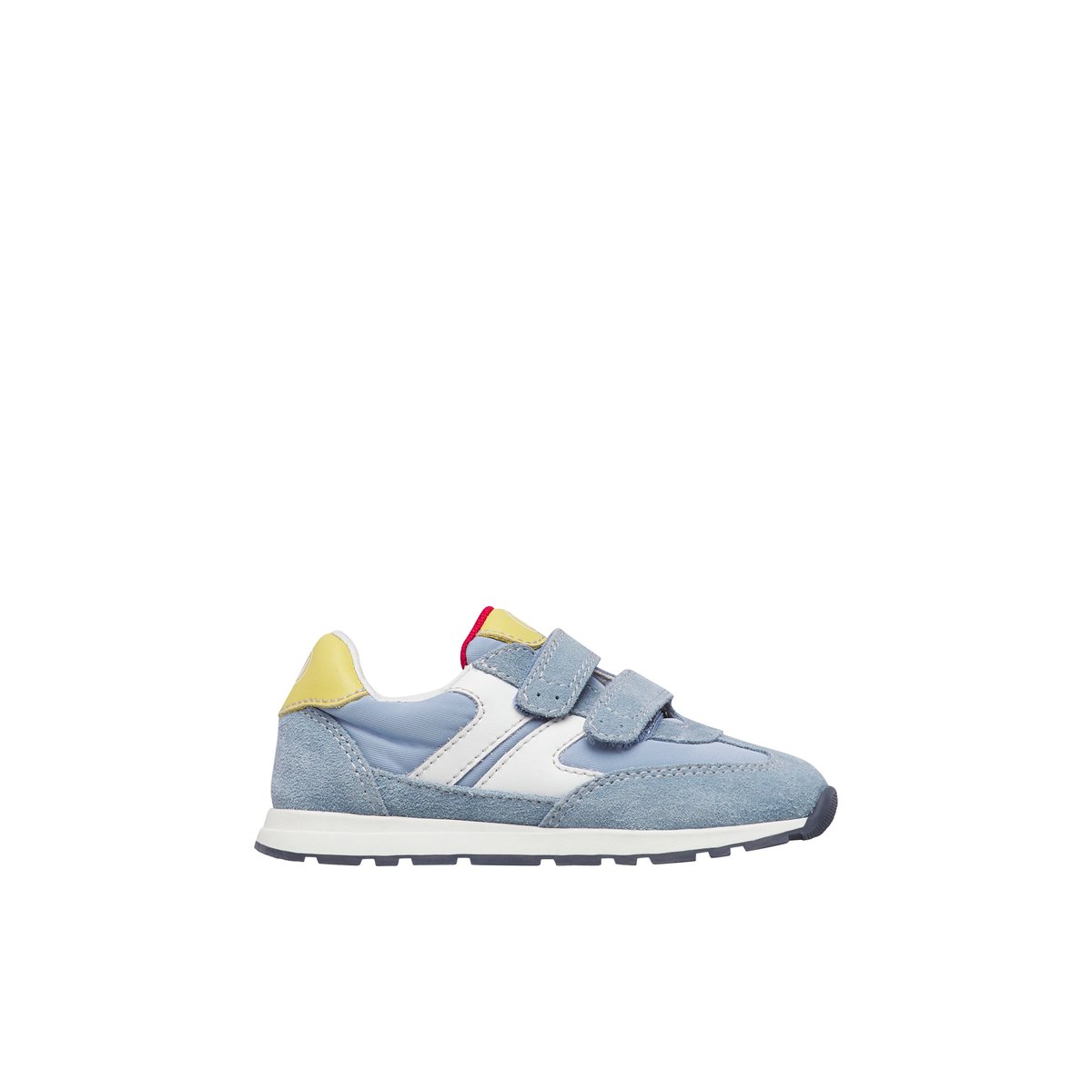 Sneakers en cuir et tissu MIBLO VL. bleu-blanc, NATURINO